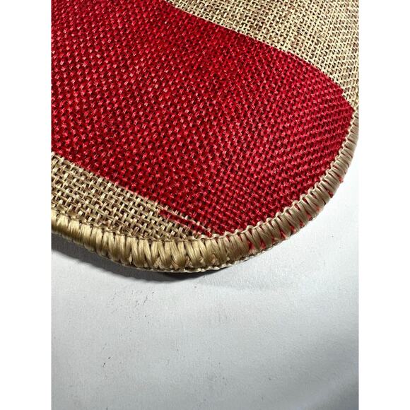 NEW Merry Christmas Rug Doormat Rubber Back Indoor Outdoor Red Natural - Picture 9 of 11